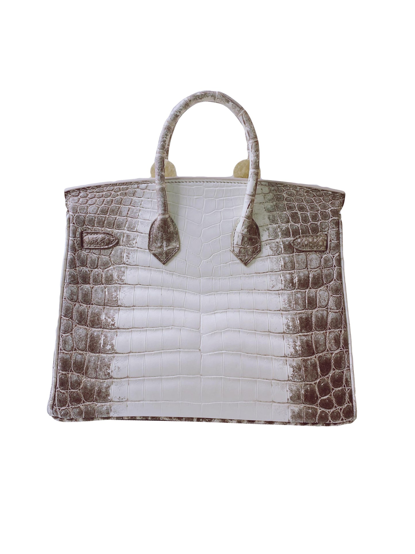 BIRKIN 25 NILOTICUS CROCODILE HIMALAYA BLANC WITH PALLADIUM HARDWARE