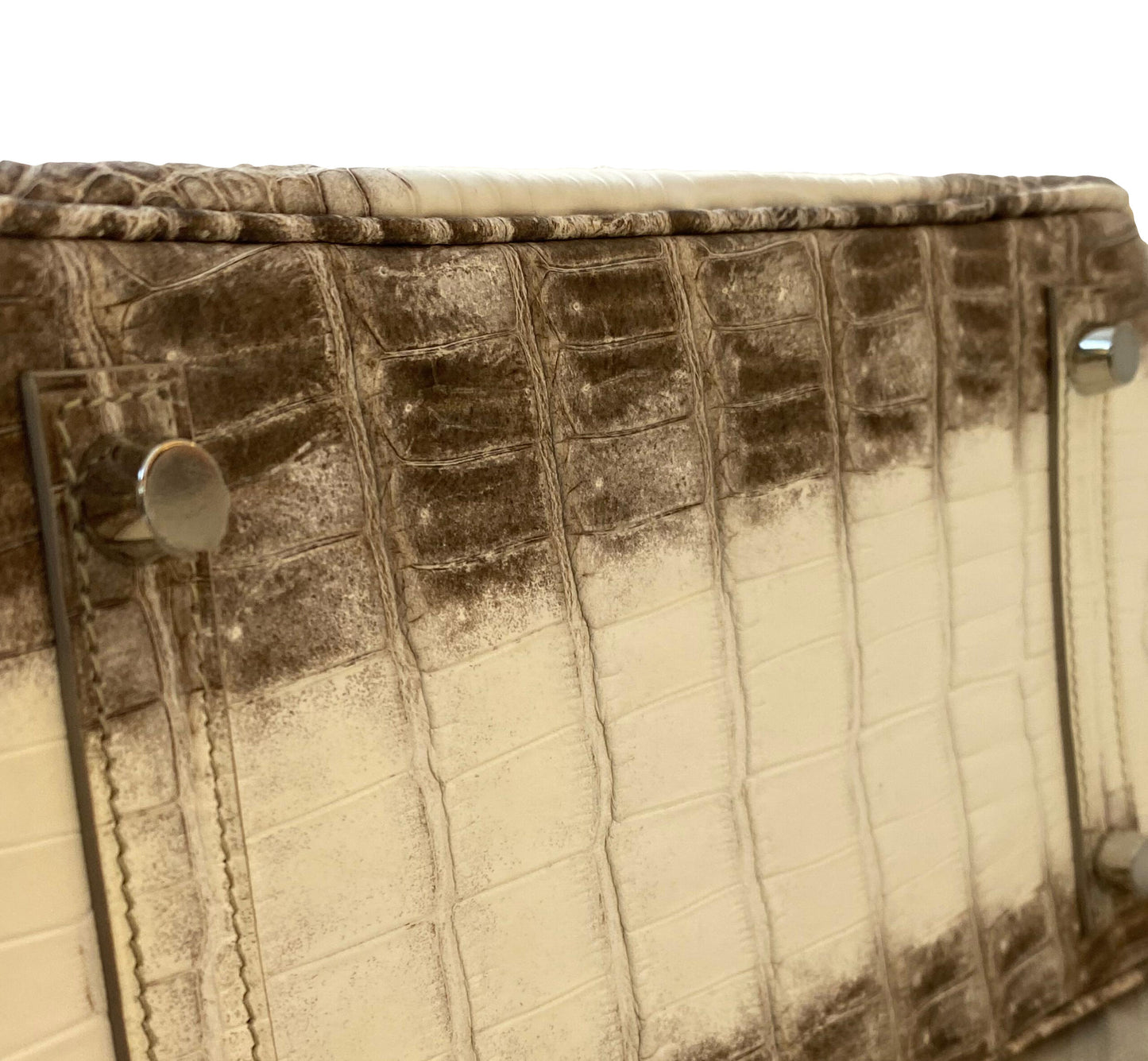 BIRKIN 25 NILOTICUS CROCODILE HIMALAYA BLANC WITH PALLADIUM HARDWARE