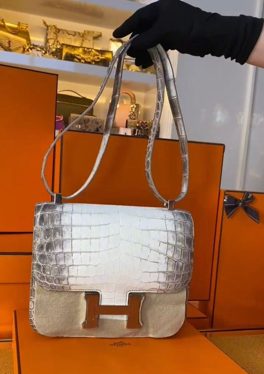 CONSTANCE III 24 CROCODILE NILOTICUS HIMALAYA PALLADIUM HARDWARE