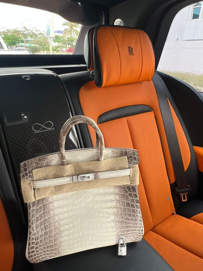 BIRKIN 25 HIMALAYA NILOTICUS CROCODILE 18K WHITE GOLD AND DIAMOND ENCRUSTED HARDWARE