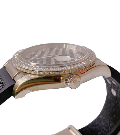 DATEJUST 36 OYSTER PERPETUAL DATEJUST ZEBRA 116189BBR 18K WHITE GOLD