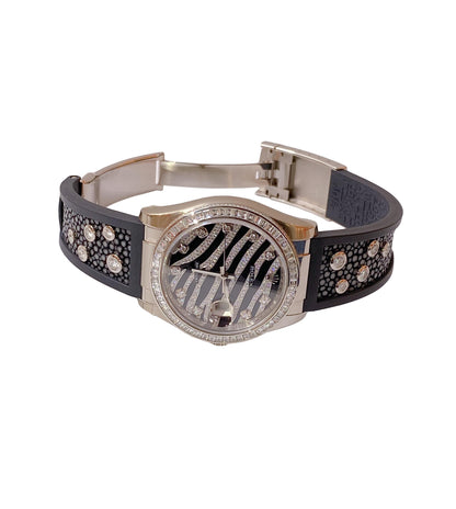 DATEJUST 36 OYSTER PERPETUAL DATEJUST ZEBRA 116189BBR 18K WHITE GOLD