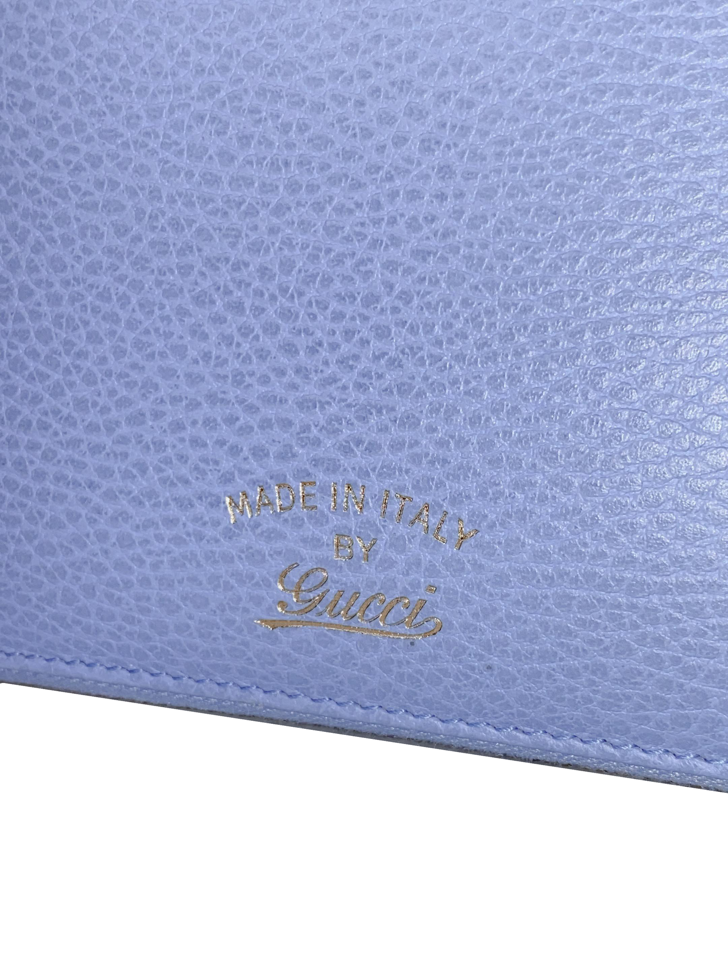 BLUE LEATHER DOUBLE ZIP ORGANIZER CLUTCH