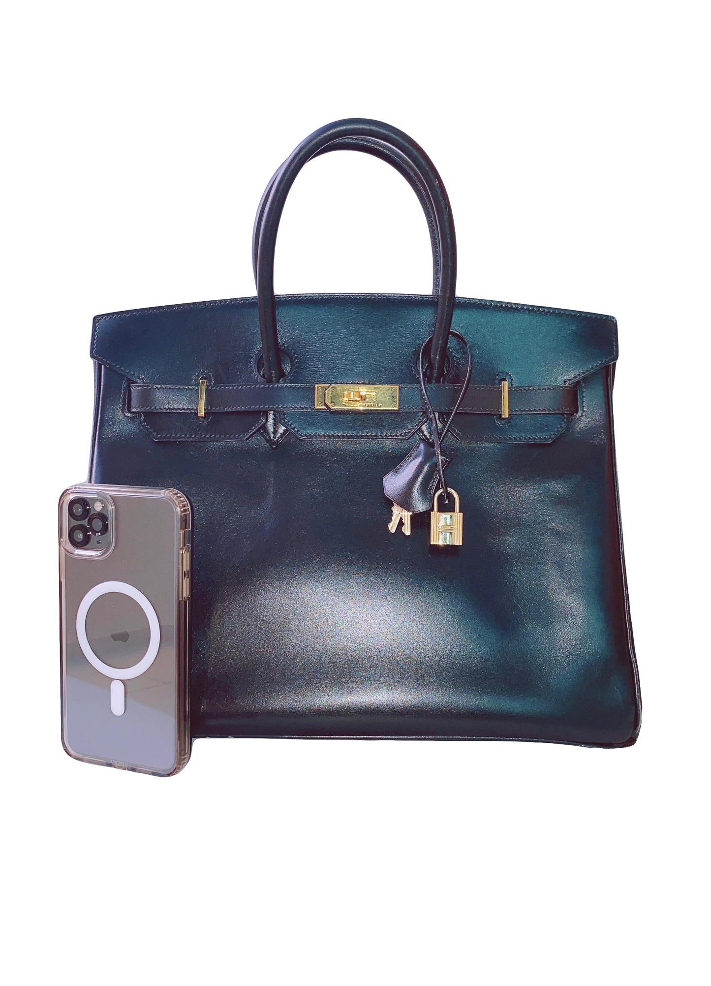 BLACK BIRKIN 35 BOX CALF LEATHER GOLD HARDWARE