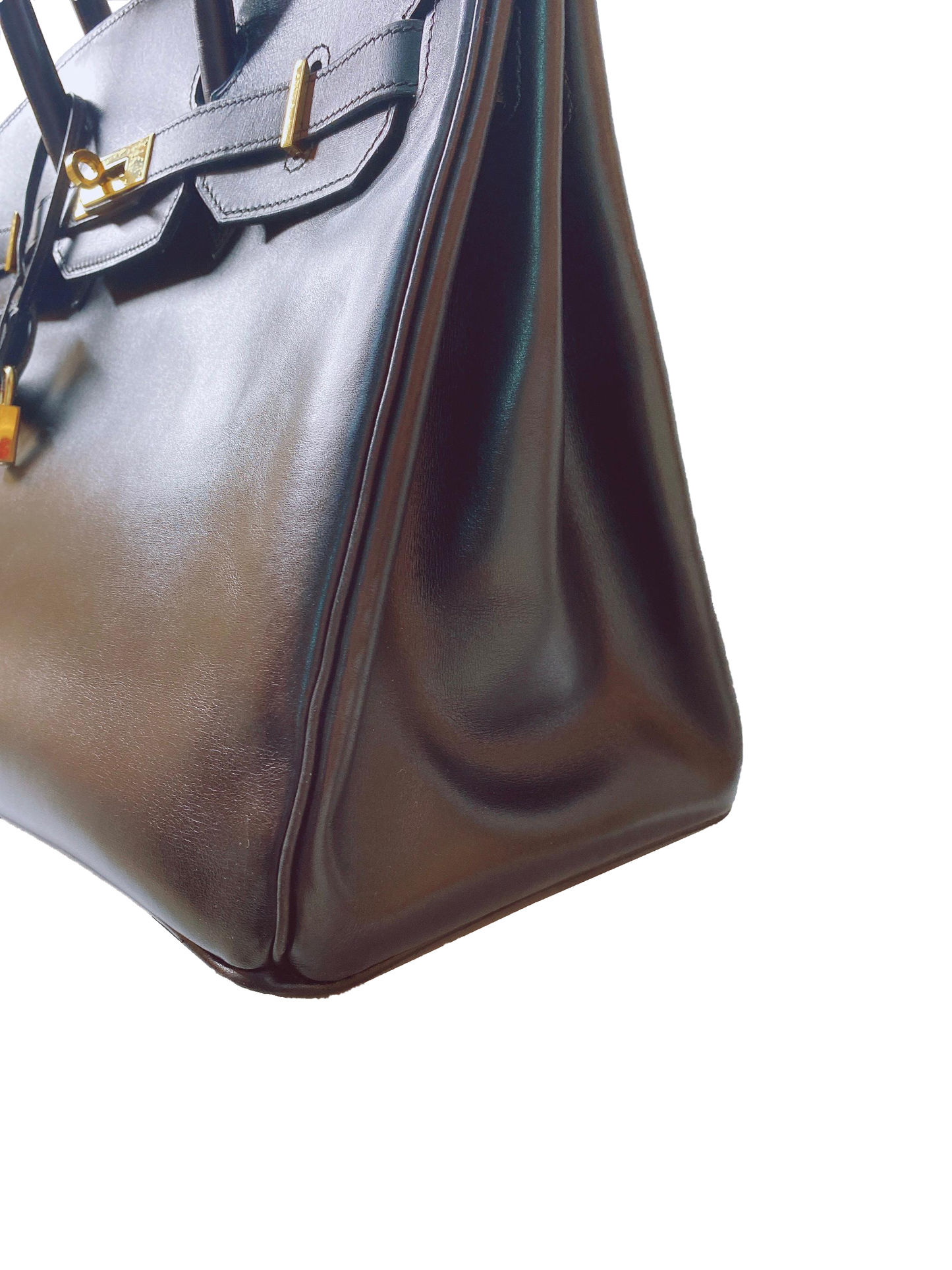 BLACK BIRKIN 35 BOX CALF LEATHER GOLD HARDWARE