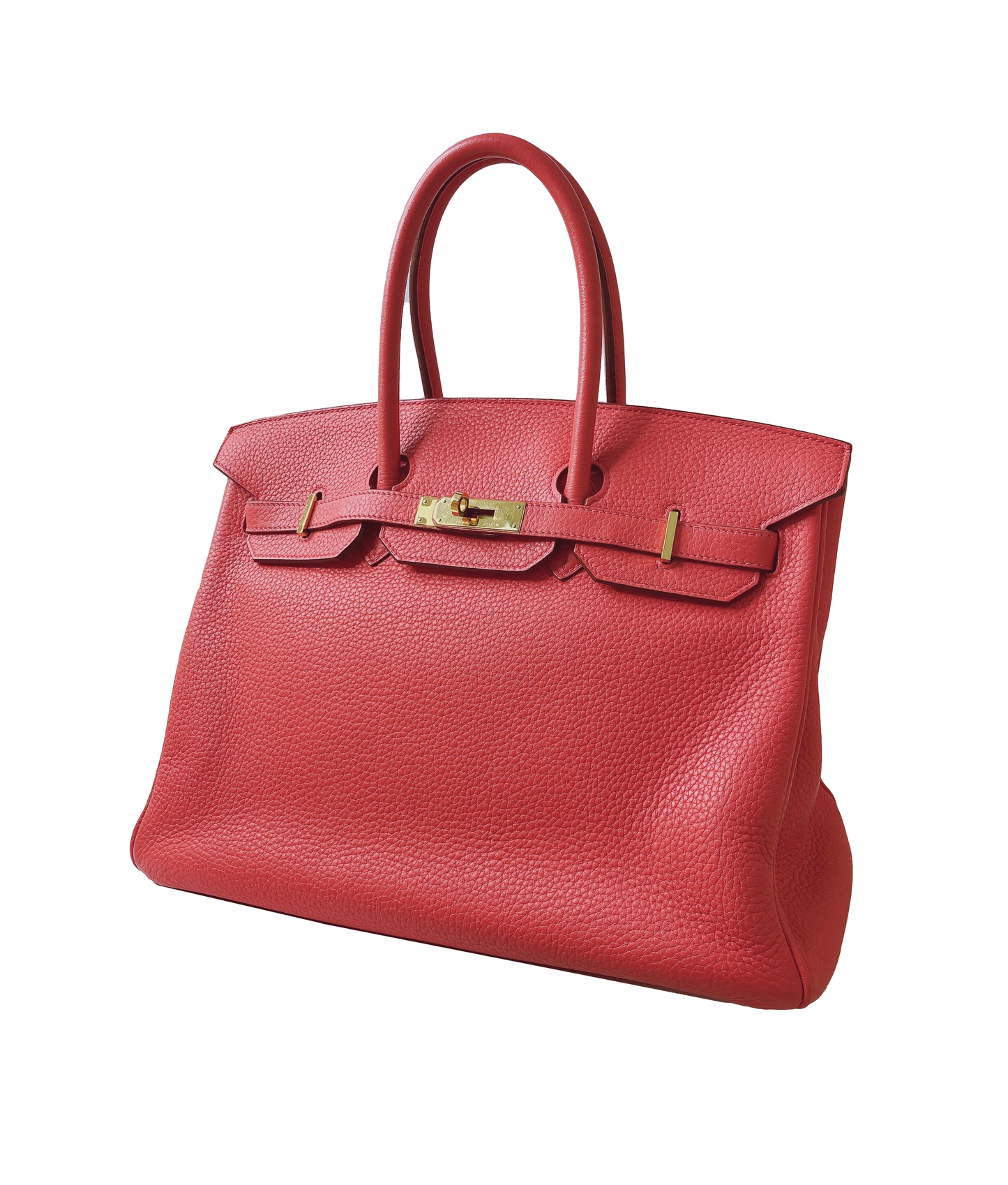 BIRKIN 35 BOUGAINVILLE CLEMENCE LEATHER GOLD HARDWARE