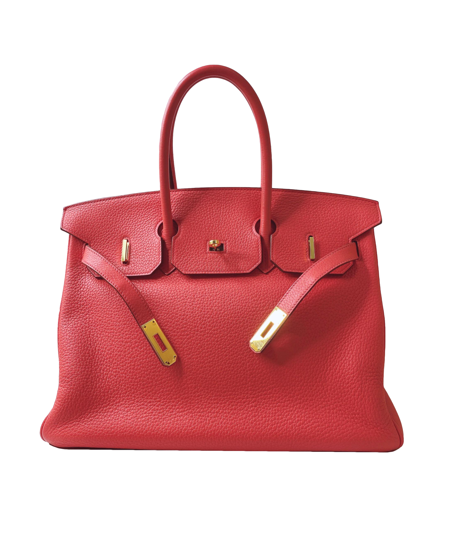 BIRKIN 35 BOUGAINVILLE CLEMENCE LEATHER GOLD HARDWARE