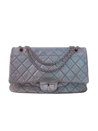 GRAY METALLIC  REISSUE 2.55 CLASSIC 277 DOUBLE FLAP BAG