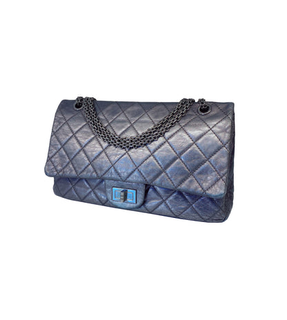GRAY METALLIC  REISSUE 2.55 CLASSIC 277 DOUBLE FLAP BAG