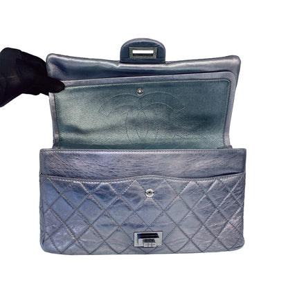 GRAY METALLIC  REISSUE 2.55 CLASSIC 277 DOUBLE FLAP BAG