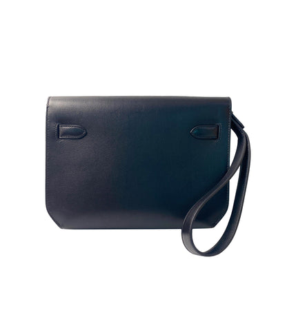 BLACK EVERGRAIN LEATHER KELLY DEPECHE GHW