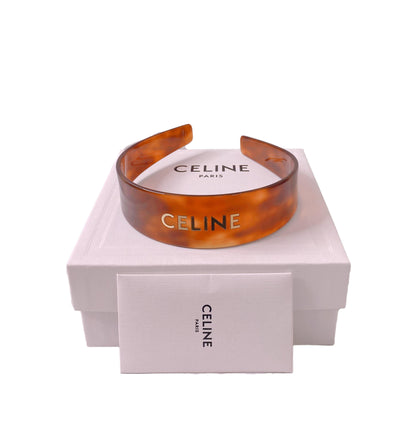 HEADBAND IN ACETATE AND STEEL BLOND HAVANA / GOLD