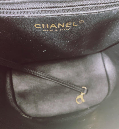 BLACK CAVIAR LEATHER  CC FILIGREE BACKPACK