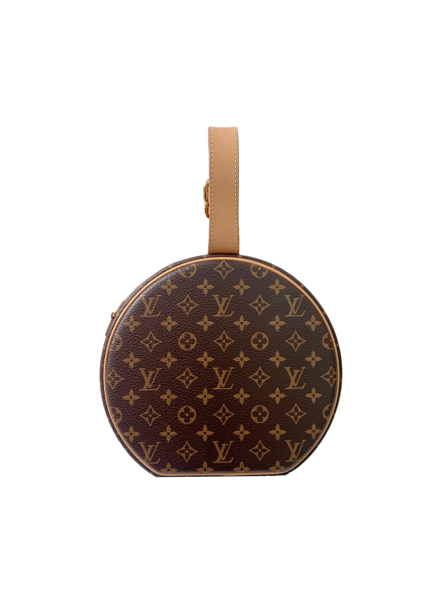 BROWN MONOGRAM CANVAS PETITE BOITE CHAPEAU BAG