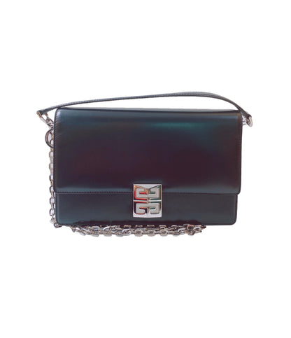 BLACK CALF LEATHER SMALL 4G BAG WITH CHAIN