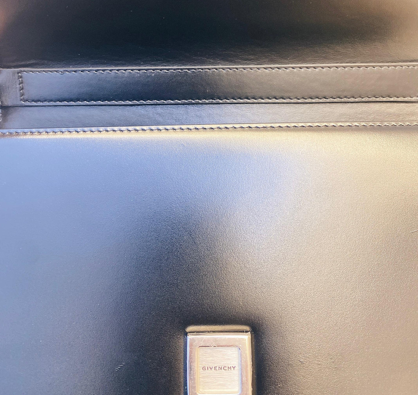 BLACK CALF LEATHER SMALL 4G BAG WITH CHAIN