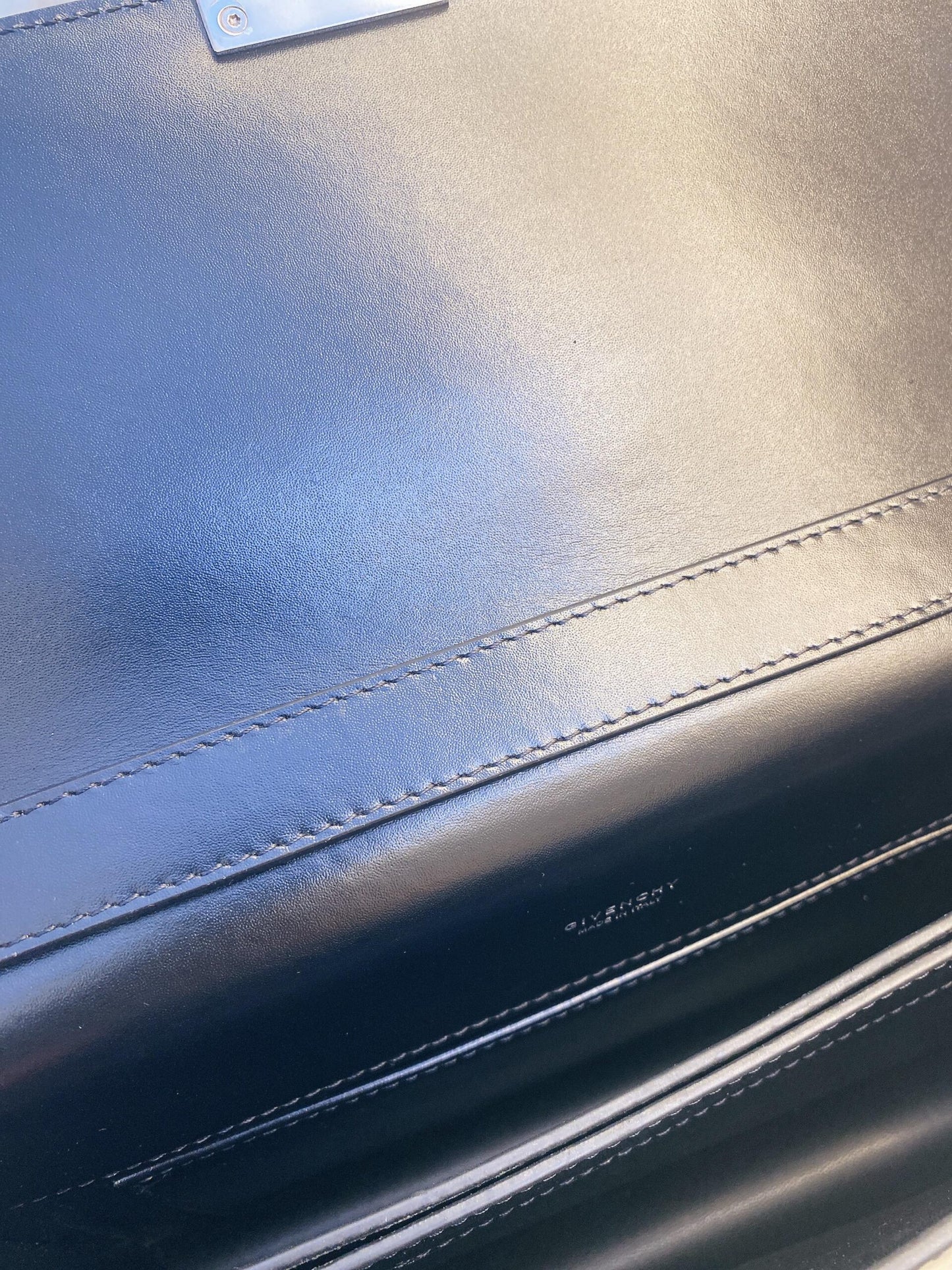 BLACK CALF LEATHER SMALL 4G BAG WITH CHAIN