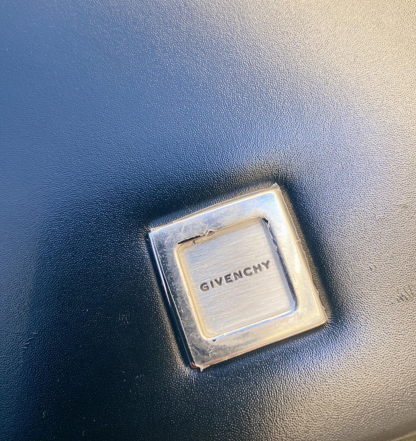 BLACK CALF LEATHER SMALL 4G BAG WITH CHAIN