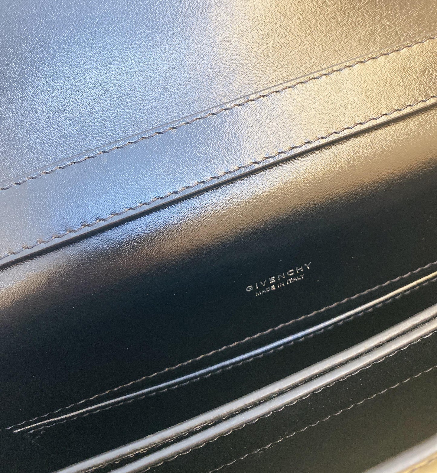 BLACK CALF LEATHER SMALL 4G BAG WITH CHAIN