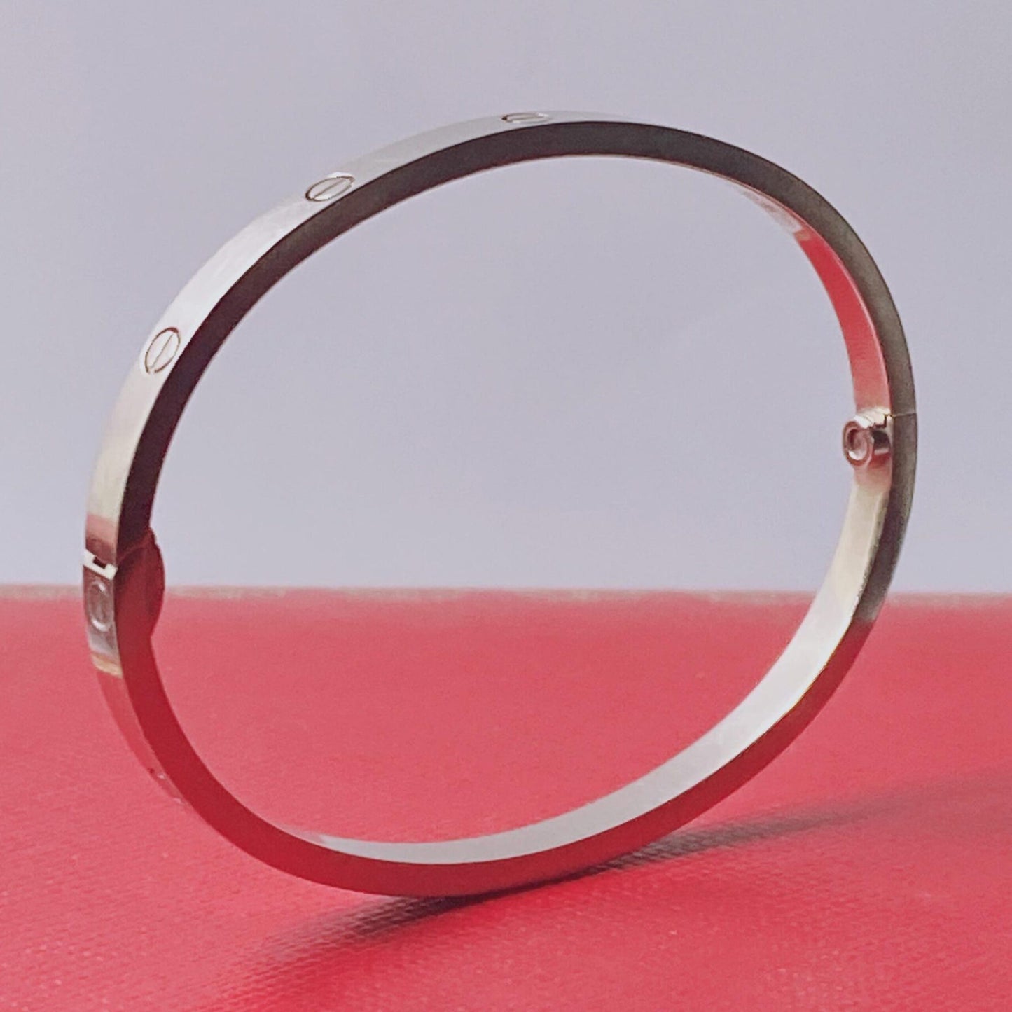 18K WHITE GOLD LOVE BRACELET, SMALL MODEL 15