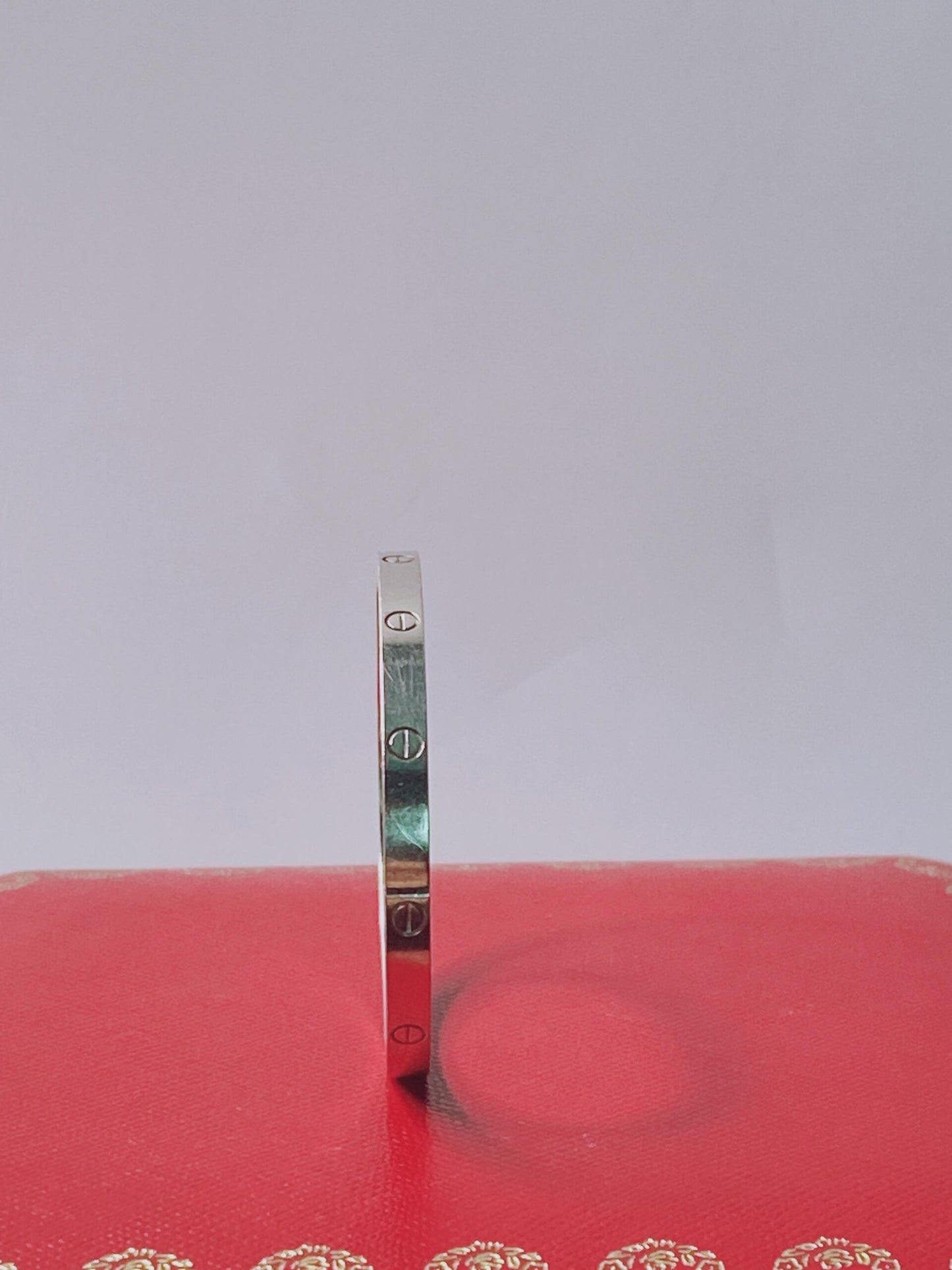 18K WHITE GOLD LOVE BRACELET, SMALL MODEL 15