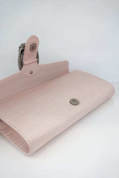 PINK GROSGRAIN SATIN SMALL DIONYSUS SHOULDER BAG