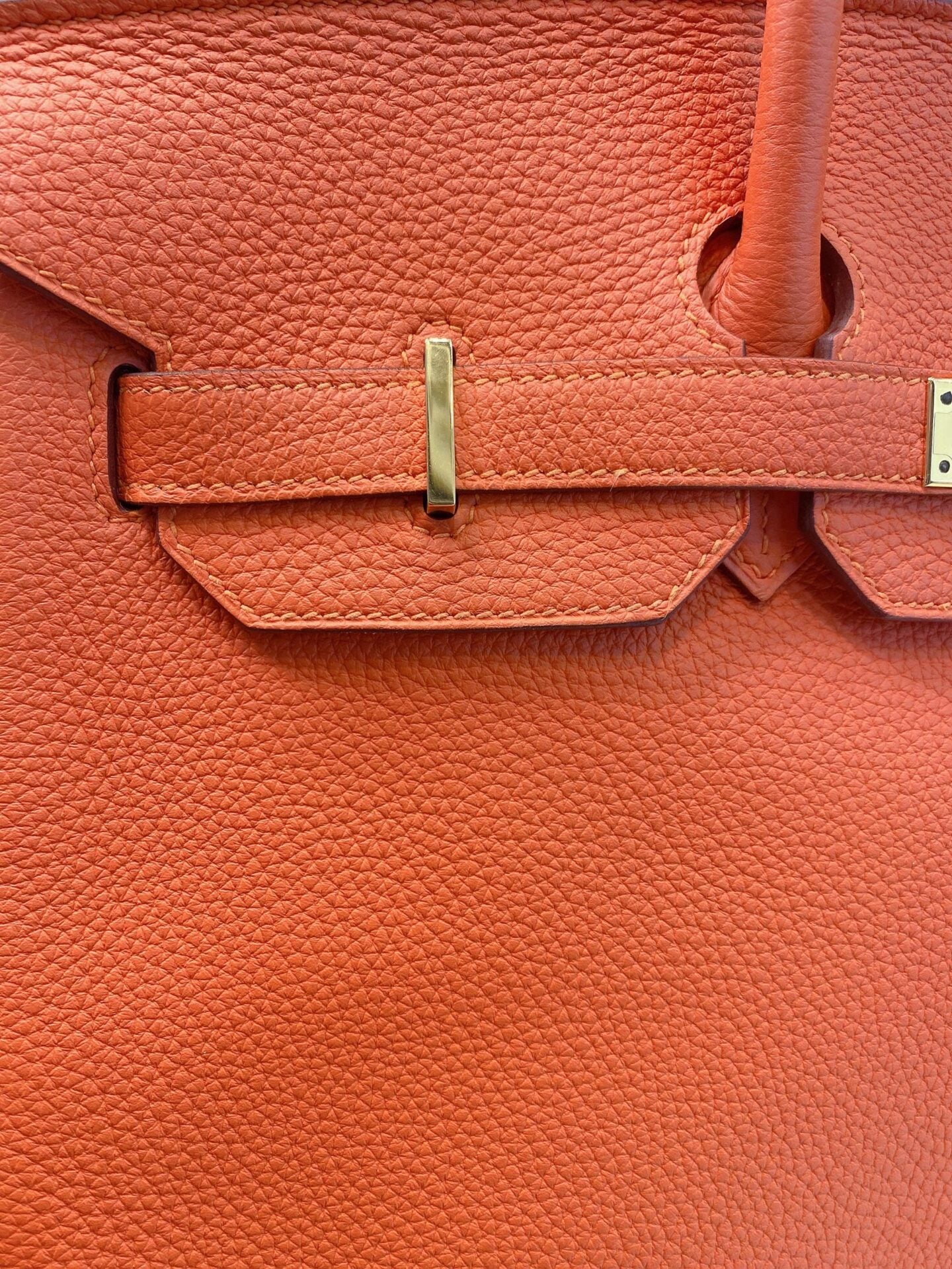 FEU ORANGE BIRKIN 35 TOGO LEATHER GOLD HARDWARE