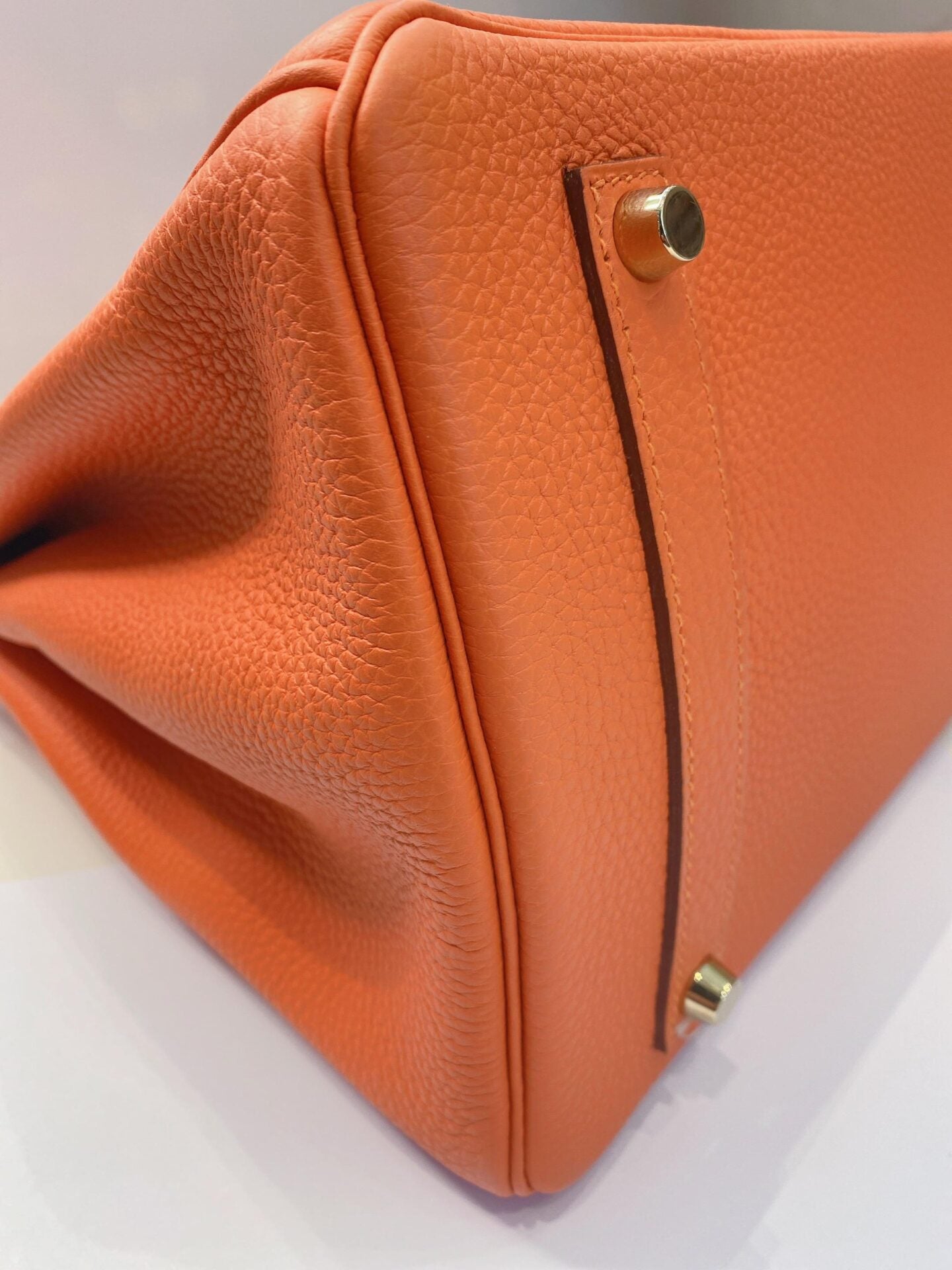 FEU ORANGE BIRKIN 35 TOGO LEATHER GOLD HARDWARE