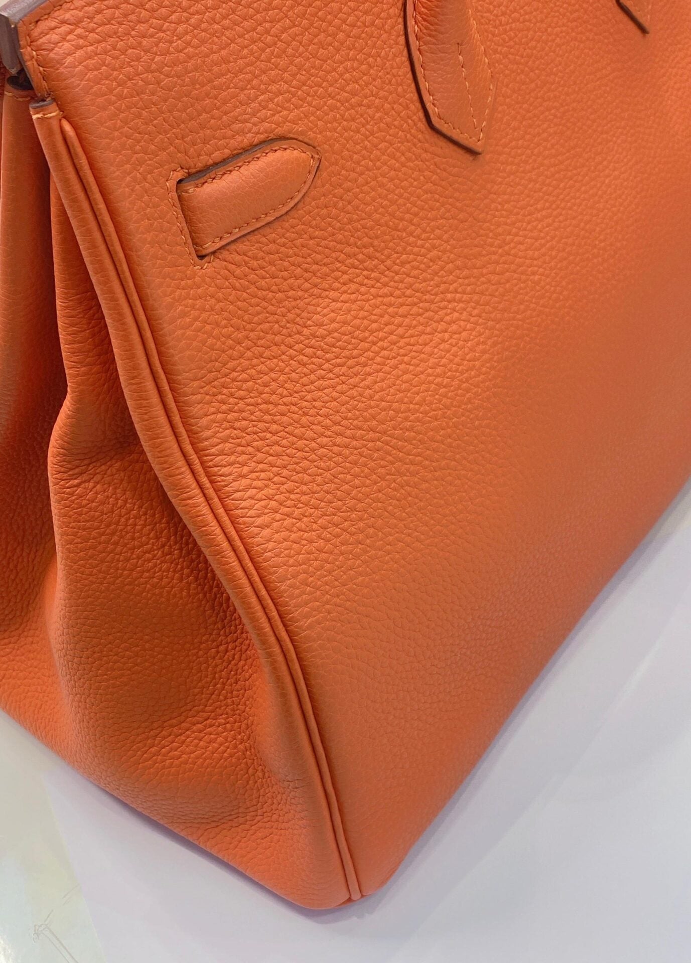 FEU ORANGE BIRKIN 35 TOGO LEATHER GOLD HARDWARE