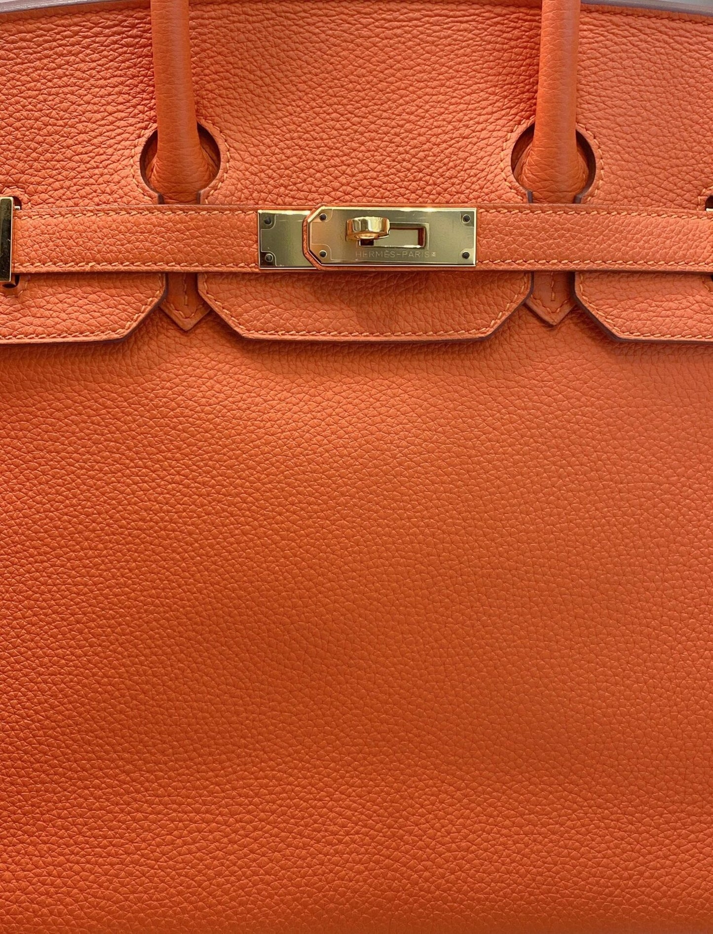 FEU ORANGE BIRKIN 35 TOGO LEATHER GOLD HARDWARE