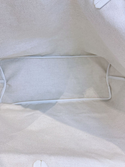WHITE GRAY GOYARDINE COATED CANVAS SAINT LOUIS PM TOTE BAG
