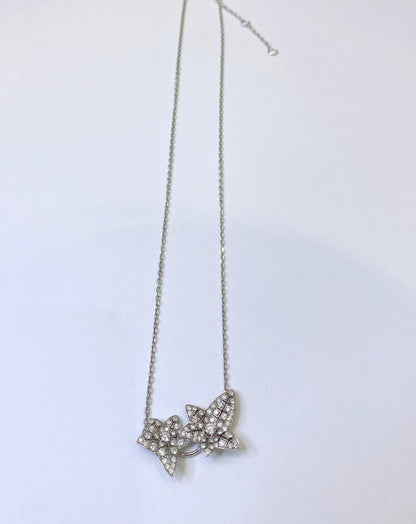 WHITE GOLD AND DIAMOND LIERRE DE PARIS NECKLACE