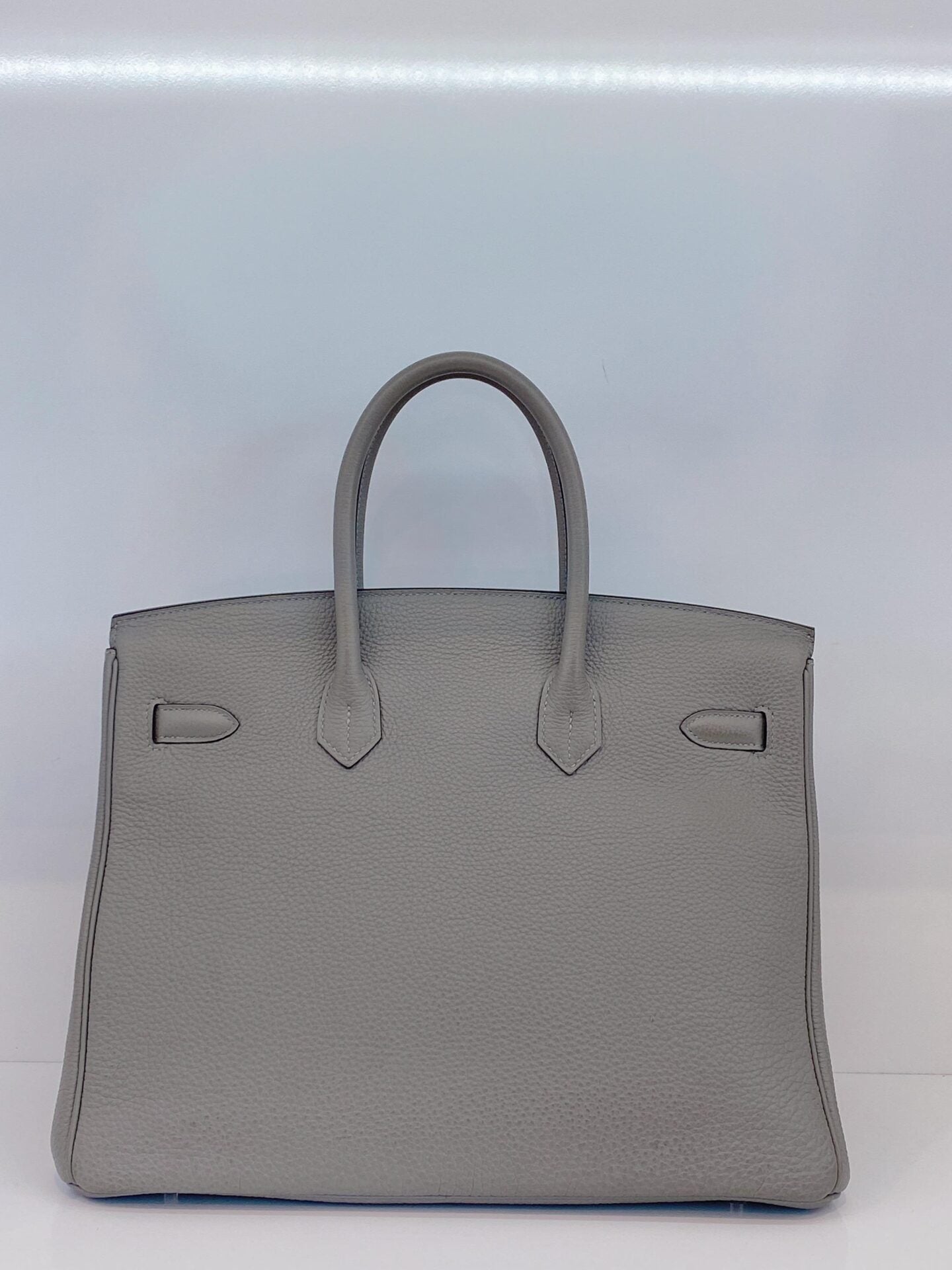 LIMITED EDITION GRIS MOUETTE & BLEU AGATE TOGO LEATHER VERSO BIRKIN 35 WITH PALLADIUM HARDWARE