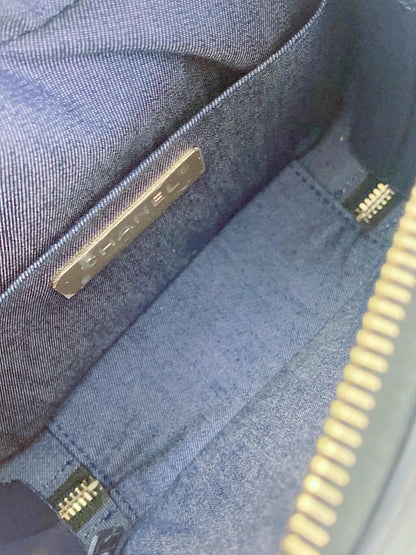 BLACK LAMBSKIN CC MANIA SMALL CAMERA BAG