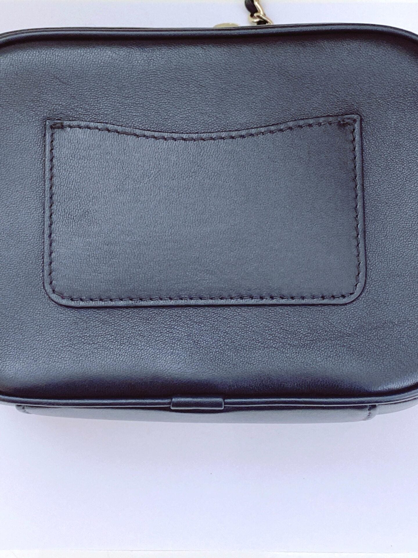 BLACK LAMBSKIN CC MANIA SMALL CAMERA BAG