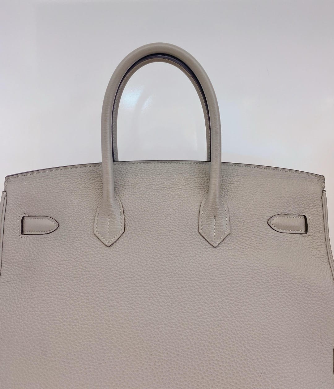 LIMITED EDITION GRIS MOUETTE & BLEU AGATE TOGO LEATHER VERSO BIRKIN 35 WITH PALLADIUM HARDWARE