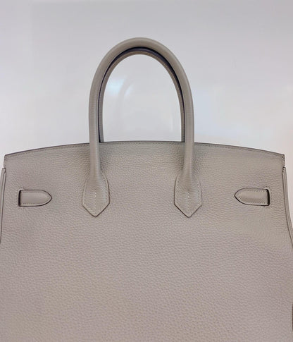 LIMITED EDITION GRIS MOUETTE & BLEU AGATE TOGO LEATHER VERSO BIRKIN 35 WITH PALLADIUM HARDWARE