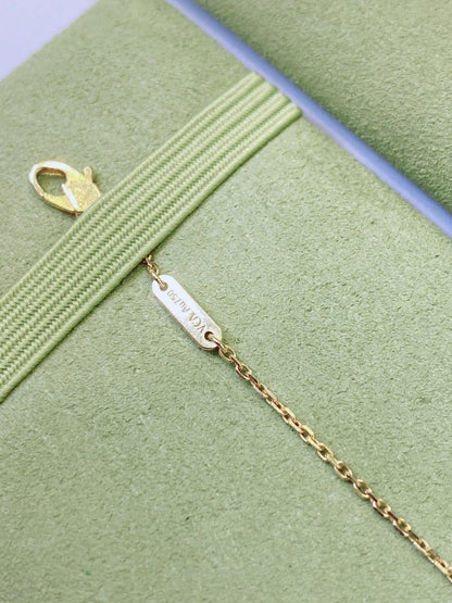 SWEET BUTTERFLY BRACELET 18K YELLOW GOLD MOTHER OF PEARL