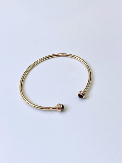 PINK GOLD ONYX POSSESSION BRACELET SIZE 15