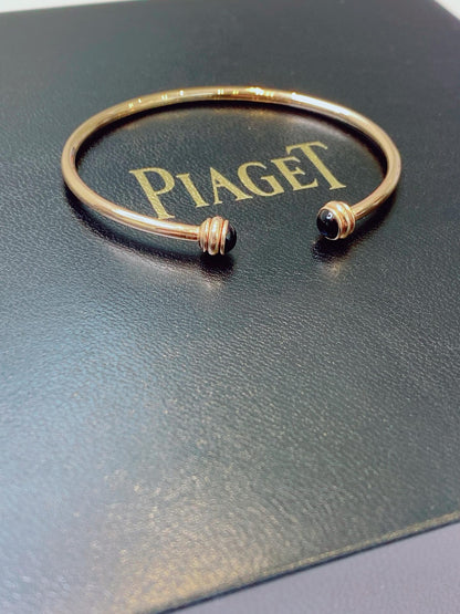 PINK GOLD ONYX POSSESSION BRACELET SIZE 15