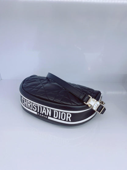 BLACK CANNAGE LEATHER SMALL VIBE HOBO