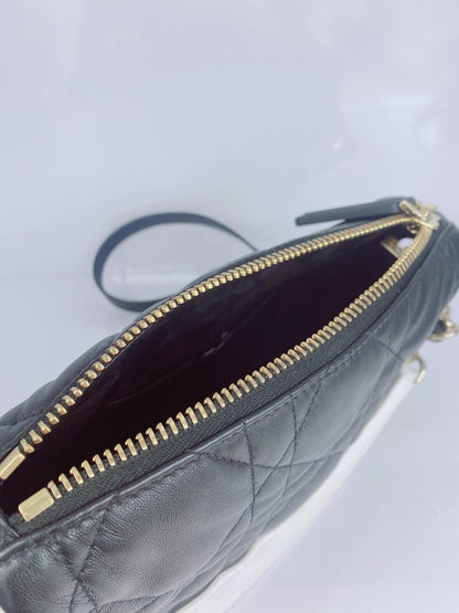 BLACK CANNAGE LEATHER SMALL VIBE HOBO