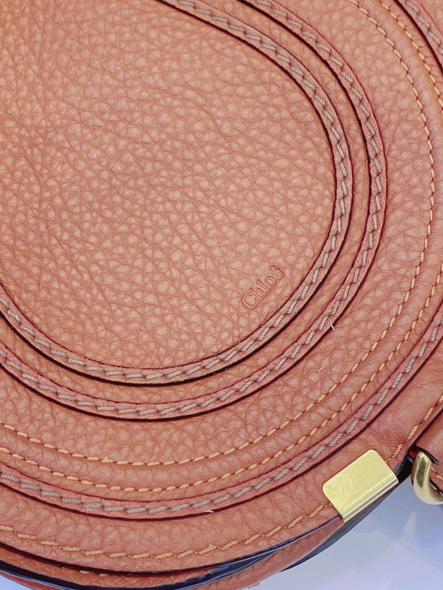 BROWN LEATHER MARCIE CROSSBODY BAG