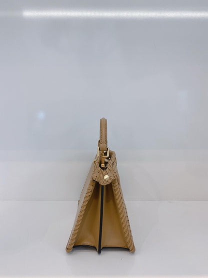 BEIGE NAPPA INTRECCIATO LEATHER PETITE ISEEU PEEKABOO