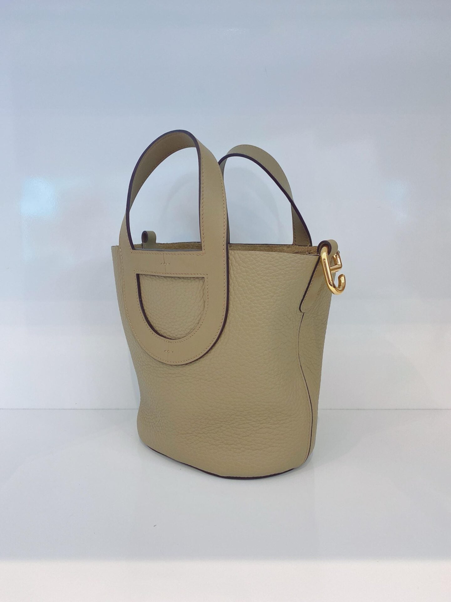 BEIGE MARFA IN-THE-LOOP CLEMENCE AND SWIFT LEATHER