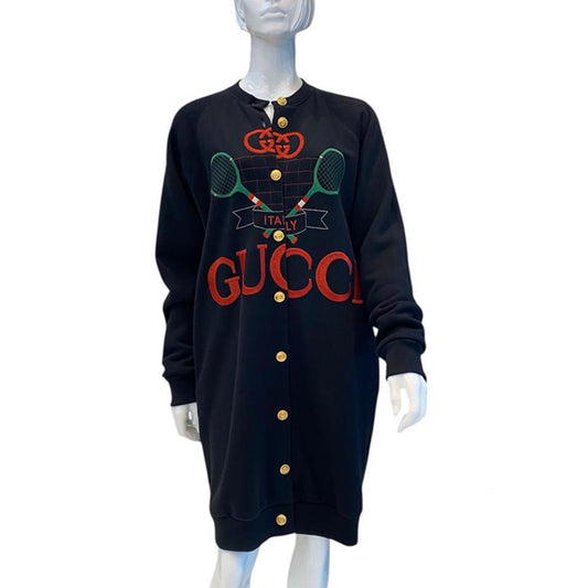 HEAVY FELTED EMBROIDERED REVERSIBLE CARDIGAN S