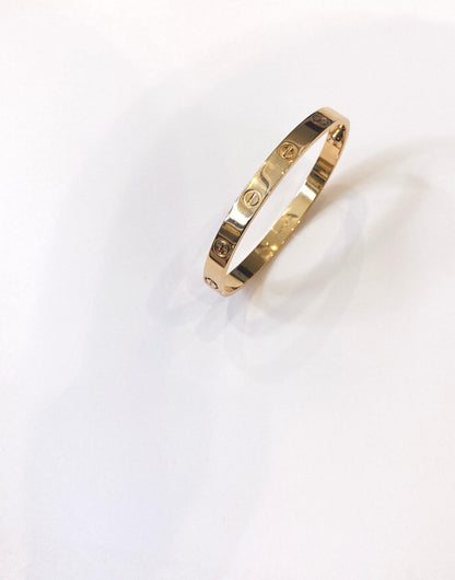 ROSE GOLD LOVE BRACELET CLASSIC MODEL SIZE 17