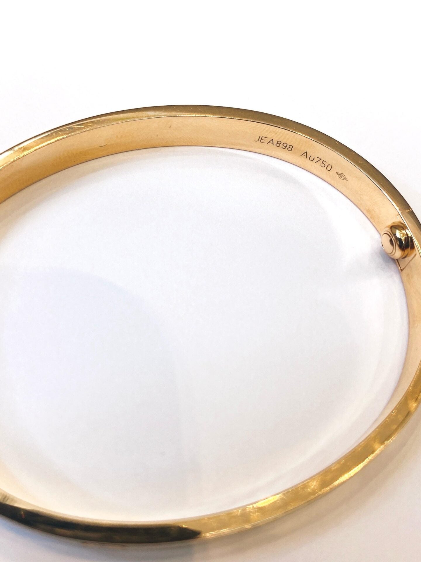 ROSE GOLD LOVE BRACELET CLASSIC MODEL SIZE 17