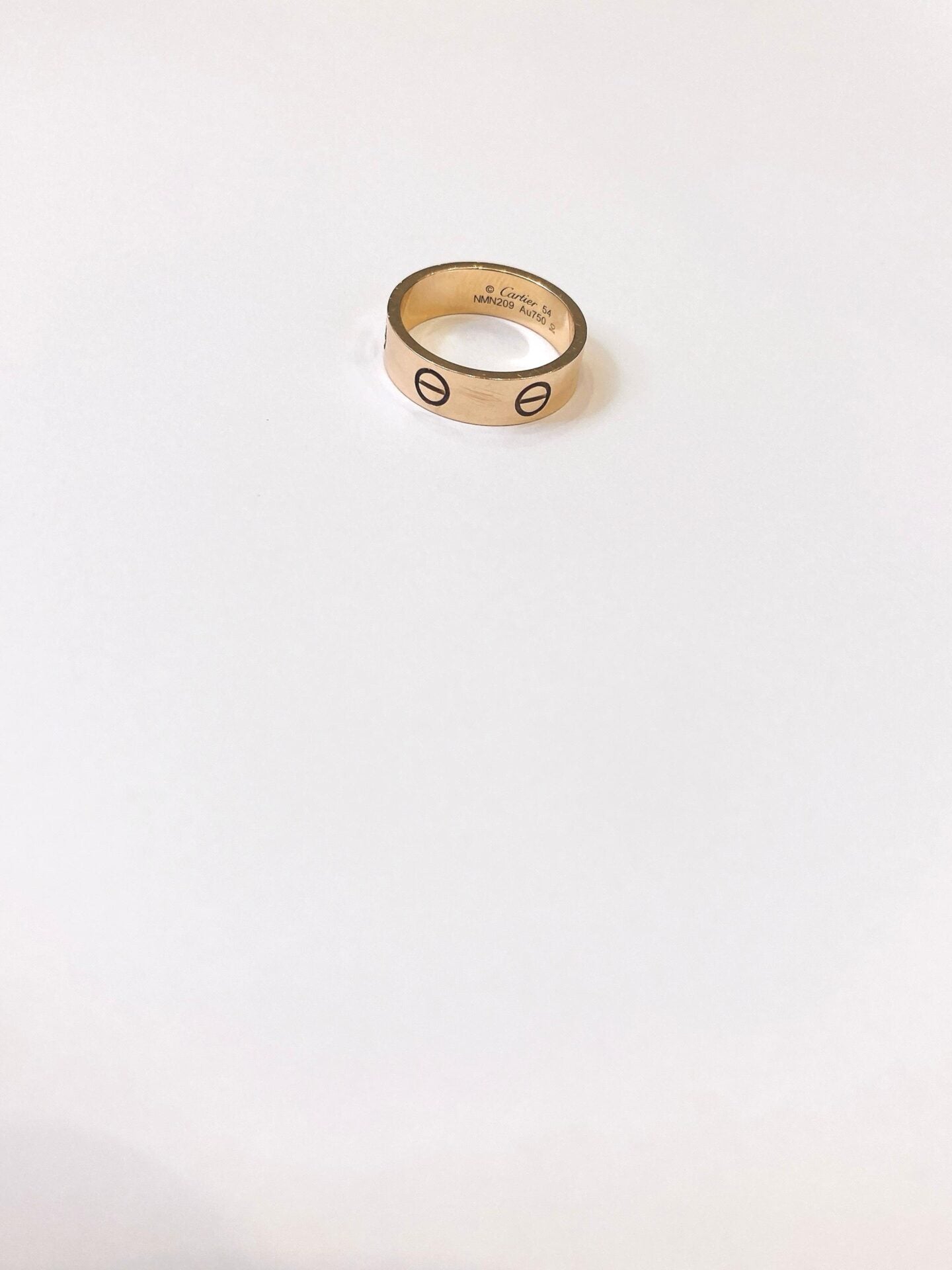 ROSE GOLD LOVE RING CLASSIC MODEL SIZE 54