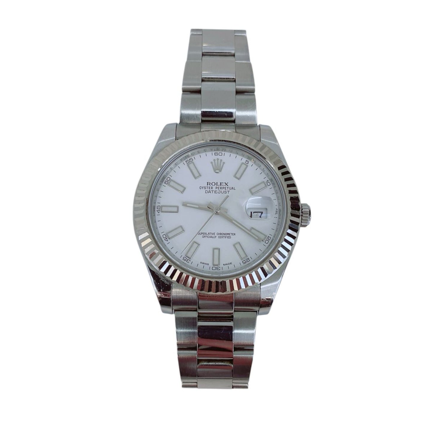 DATEJUST II 116334 OYSTER WHITE DIAL 41MM WATCH
